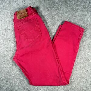 VTG Levi's Women's 11 Pink Jeans 17512 Red Tab Lainey Wilson High Rise 90s Denim